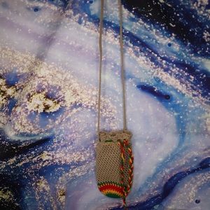 Rasta Colored Crochet Bag